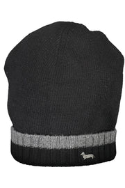 Harmont & Blaine Black Men'S Beanie-Clothing - Men-HARMONT &amp; BLAINE-BLACK-UNI-Urbanheer