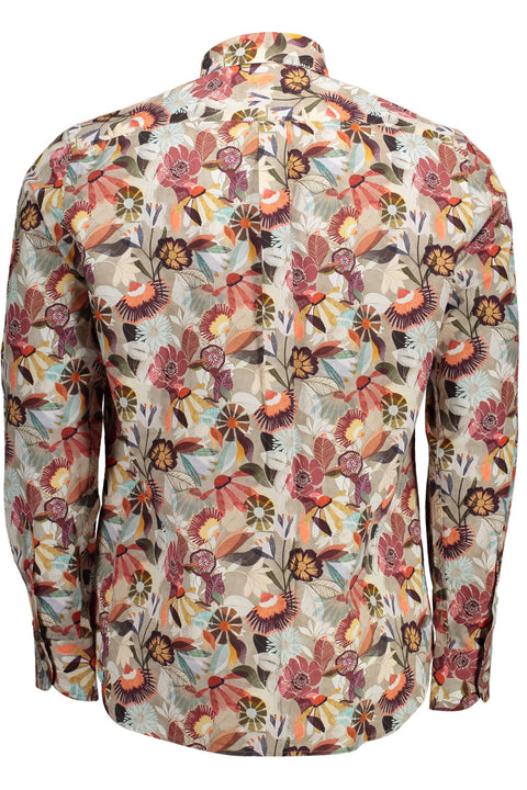 HARMONT & BLAINE MEN'S BEIGE LONG SLEEVE SHIRT-HARMONT &amp; BLAINE-BEIGE-M-Urbanheer
