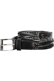 Harmont & Blaine Black Men'S Leather Belt-Clothing - Men-HARMONT &amp; BLAINE-BLACK-46-Urbanheer