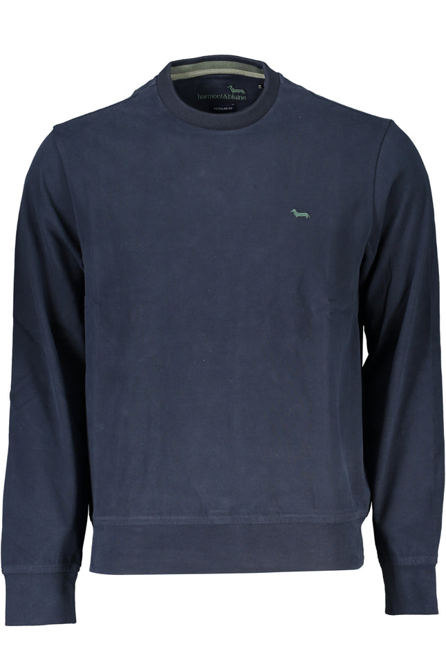 Harmont & Blaine Men'S Blue Zipless Sweatshirt-Clothing - Men-HARMONT &amp; BLAINE-Urbanheer