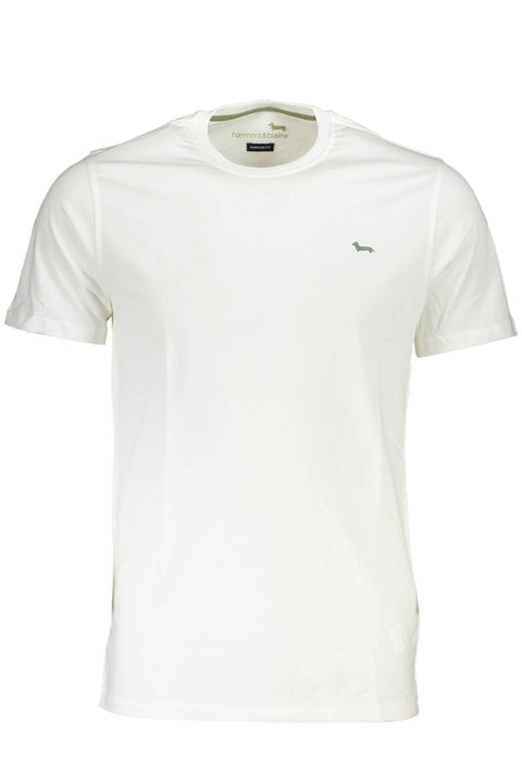 HARMONT & BLAINE WHITE MAN SHORT SLEEVE T-SHIRT-Clothing - Men-HARMONT &amp; BLAINE-WHITE-M-Urbanheer