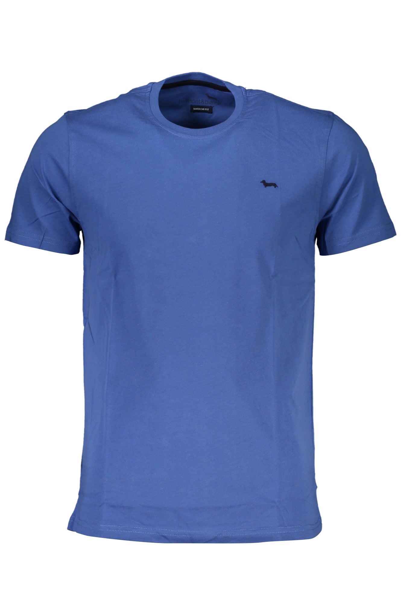 Harmont & Blaine Men'S Short Sleeve T-Shirt Blue-T-Shirt-HARMONT &amp; BLAINE-BLUE-L-Urbanheer