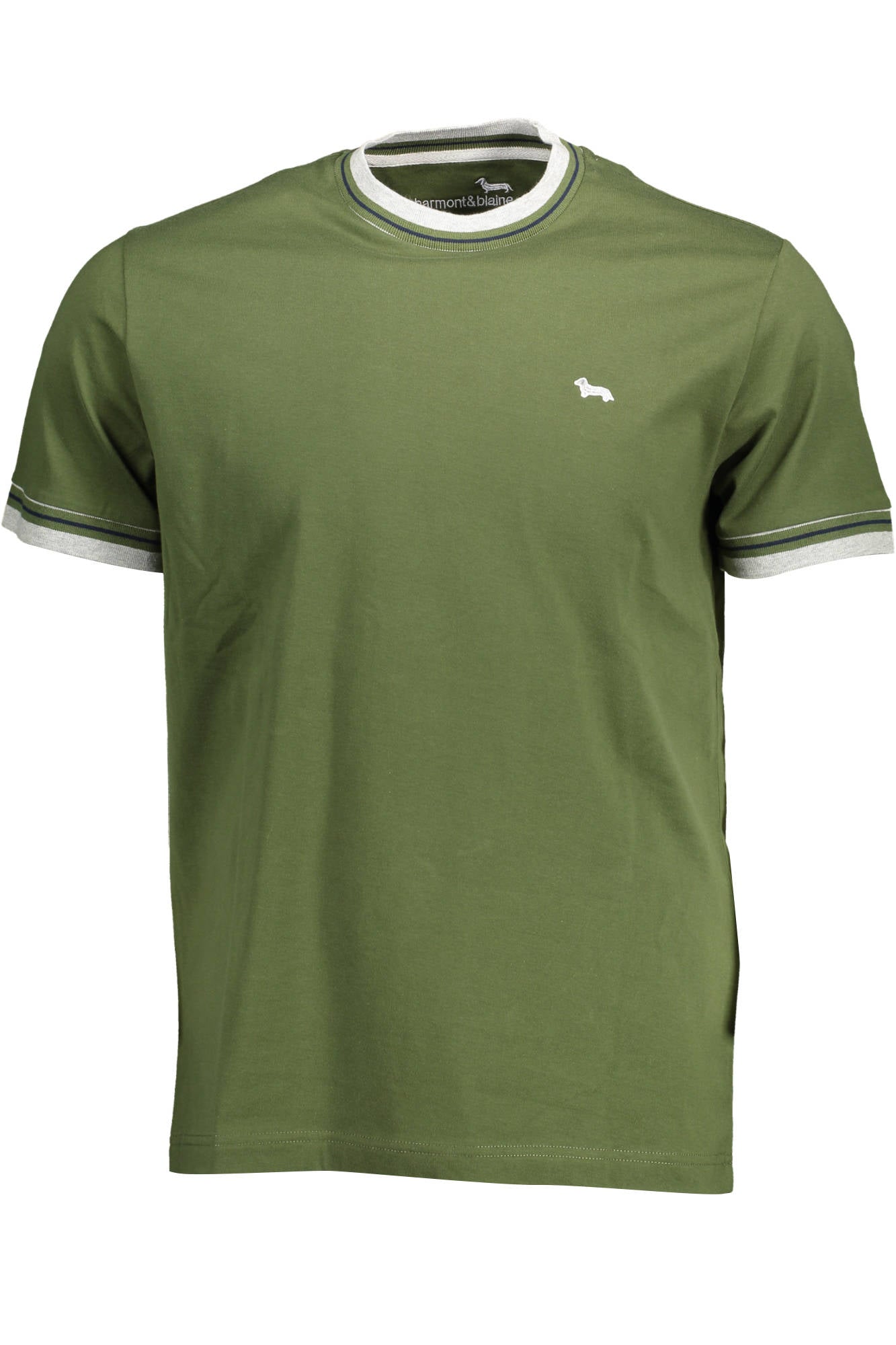 HARMONT & BLAINE GREEN MEN'S SHORT SLEEVE T-SHIRT-Clothing - Men-HARMONT &amp; BLAINE-GREEN-XL-Urbanheer