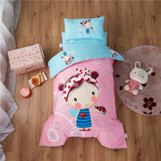 Hello Ladybug Bedding Set 3-Piece Organic Cotton Crib And Toddler-Baby Bedding Design-Urbanheer