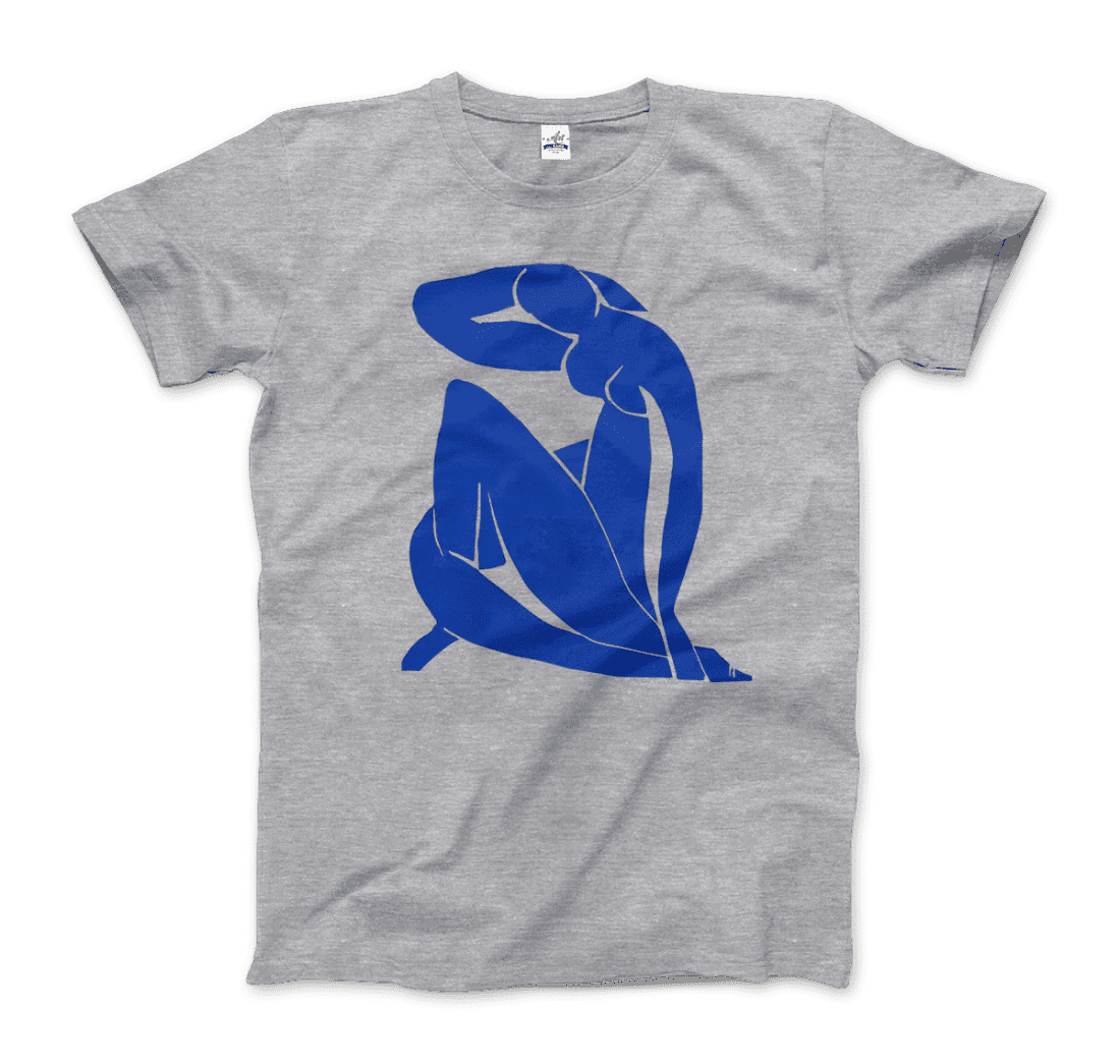 Henri Matisse Blue Nude 1952 Artwork T-Shirt-Art-O-Rama Shop-Men (Unisex)-White-S-Urbanheer