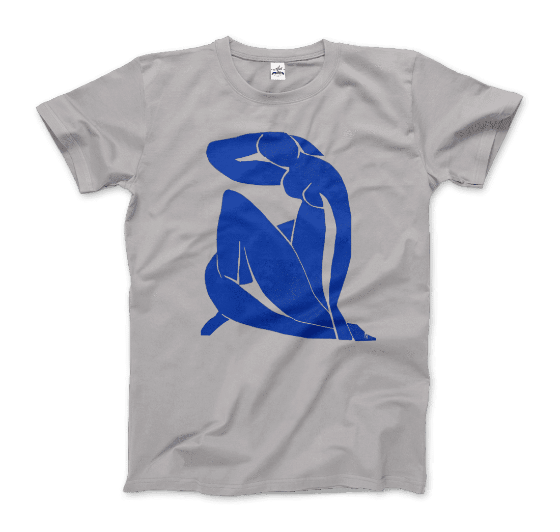 Henri Matisse Blue Nude 1952 Artwork T-Shirt-Art-O-Rama Shop-Men (Unisex)-White-S-Urbanheer