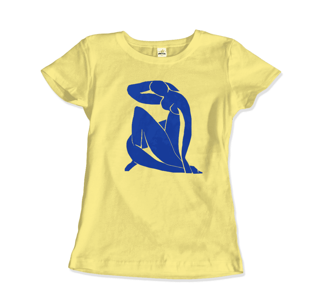 Henri Matisse Blue Nude 1952 Artwork T-Shirt-Art-O-Rama Shop-Men (Unisex)-White-S-Urbanheer