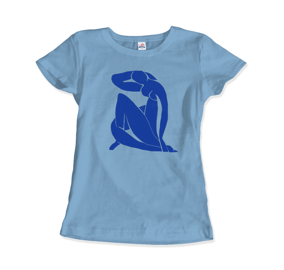 Henri Matisse Blue Nude 1952 Artwork T-Shirt-Art-O-Rama Shop-Men (Unisex)-White-S-Urbanheer