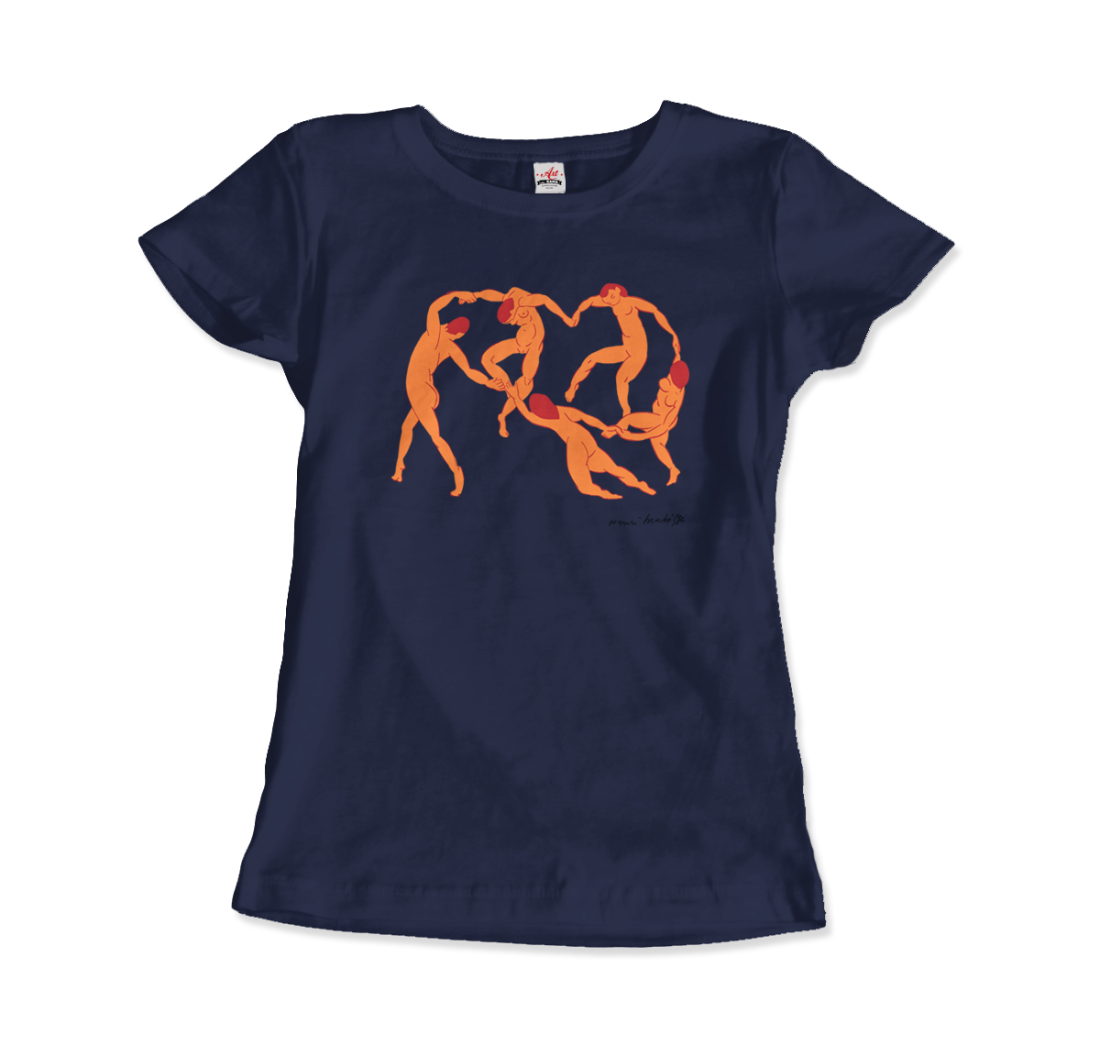 Henri Matisse La Danse I (The Dance) 1909 Artwork T-Shirt-T-Shirt-Art-O-Rama Shop-Women (Fitted)-Heather Grey-S-Urbanheer