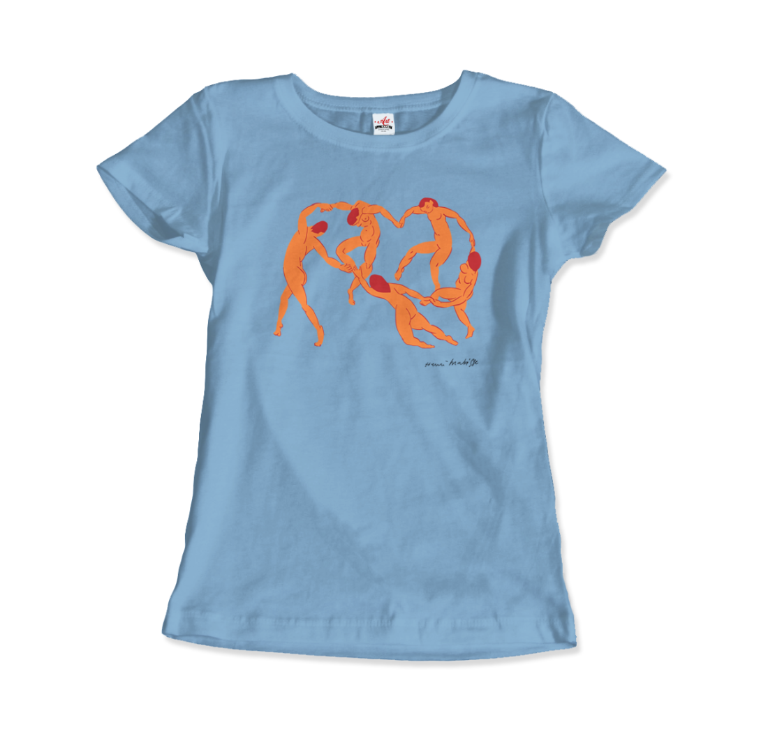 Henri Matisse La Danse I (The Dance) 1909 Artwork T-Shirt-T-Shirt-Art-O-Rama Shop-Women (Fitted)-Navy-S-Urbanheer