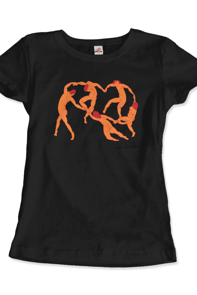 Henri Matisse La Danse I (The Dance) 1909 Artwork T-Shirt-T-Shirt-Art-O-Rama Shop-Women (Fitted)-Black-2XL-Urbanheer