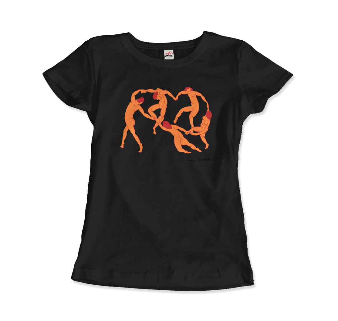 Henri Matisse La Danse I (The Dance) 1909 Artwork T-Shirt-T-Shirt-Art-O-Rama Shop-Women (Fitted)-Black-S-Urbanheer