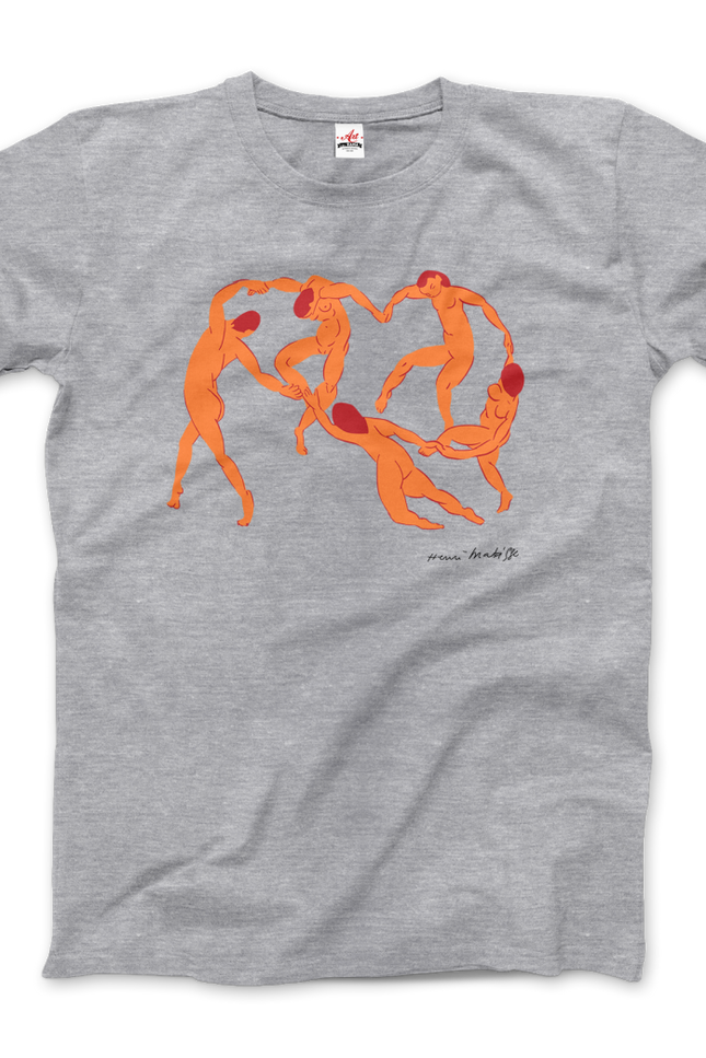 Henri Matisse La Danse I (The Dance) 1909 Artwork T-Shirt-T-Shirt-Art-O-Rama Shop-Men (Unisex)-Heather Grey-S-Urbanheer
