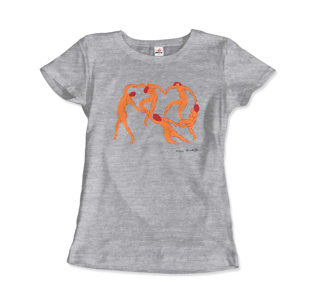 Henri Matisse La Danse I (The Dance) 1909 Artwork T-Shirt-T-Shirt-Art-O-Rama Shop-Women (Fitted)-Light Blue-S-Urbanheer