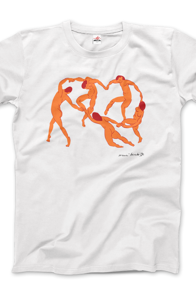 Henri Matisse La Danse I (The Dance) 1909 Artwork T-Shirt-T-Shirt-Art-O-Rama Shop-Men (Unisex)-White-S-Urbanheer