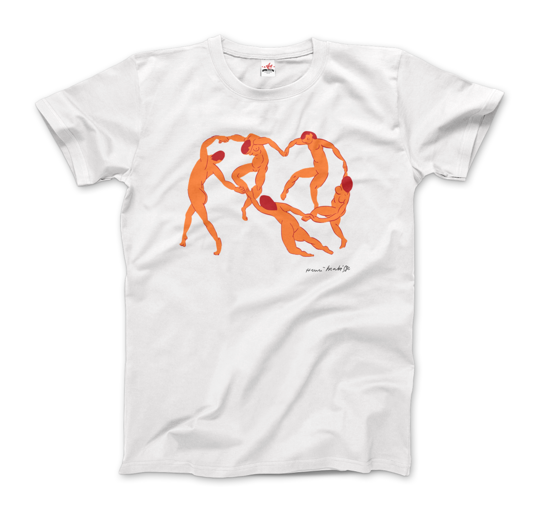 Henri Matisse La Danse I (The Dance) 1909 Artwork T-Shirt-T-Shirt-Art-O-Rama Shop-Men (Unisex)-White-S-Urbanheer
