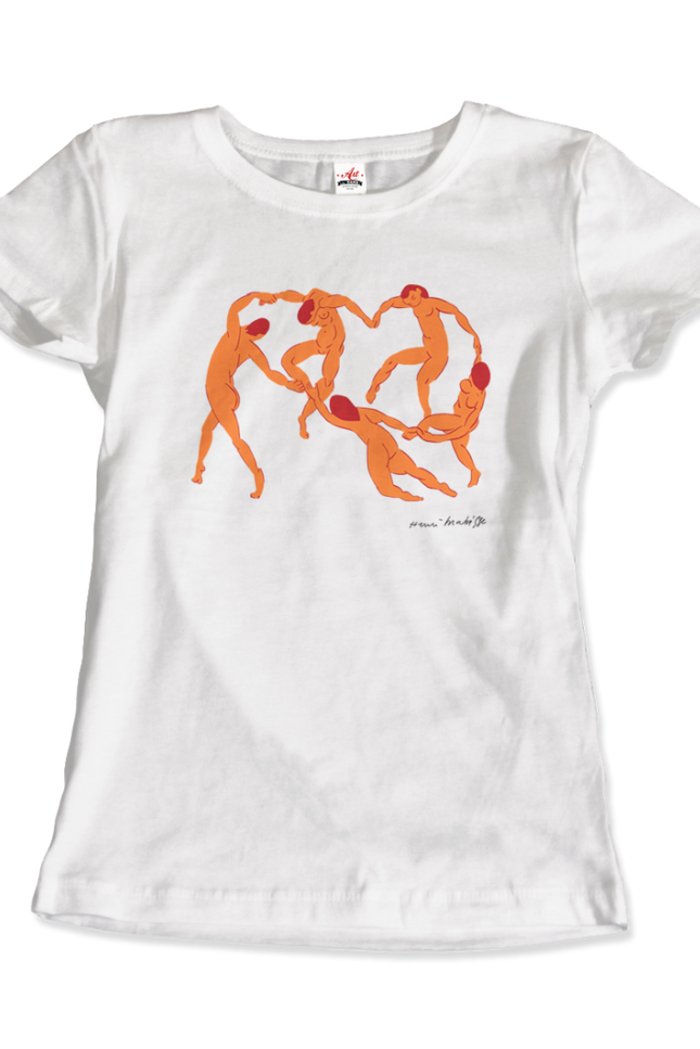 Henri Matisse La Danse I (The Dance) 1909 Artwork T-Shirt-T-Shirt-Art-O-Rama Shop-Women (Fitted)-White-S-Urbanheer