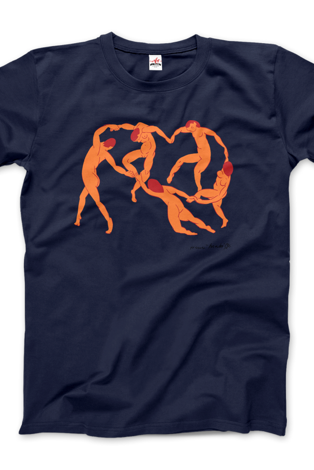 Henri Matisse La Danse I (The Dance) 1909 Artwork T-Shirt-T-Shirt-Art-O-Rama Shop-Men (Unisex)-Navy-S-Urbanheer