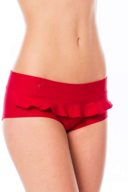 Hot pants frilled-Dragonfly-red-XS-Urbanheer