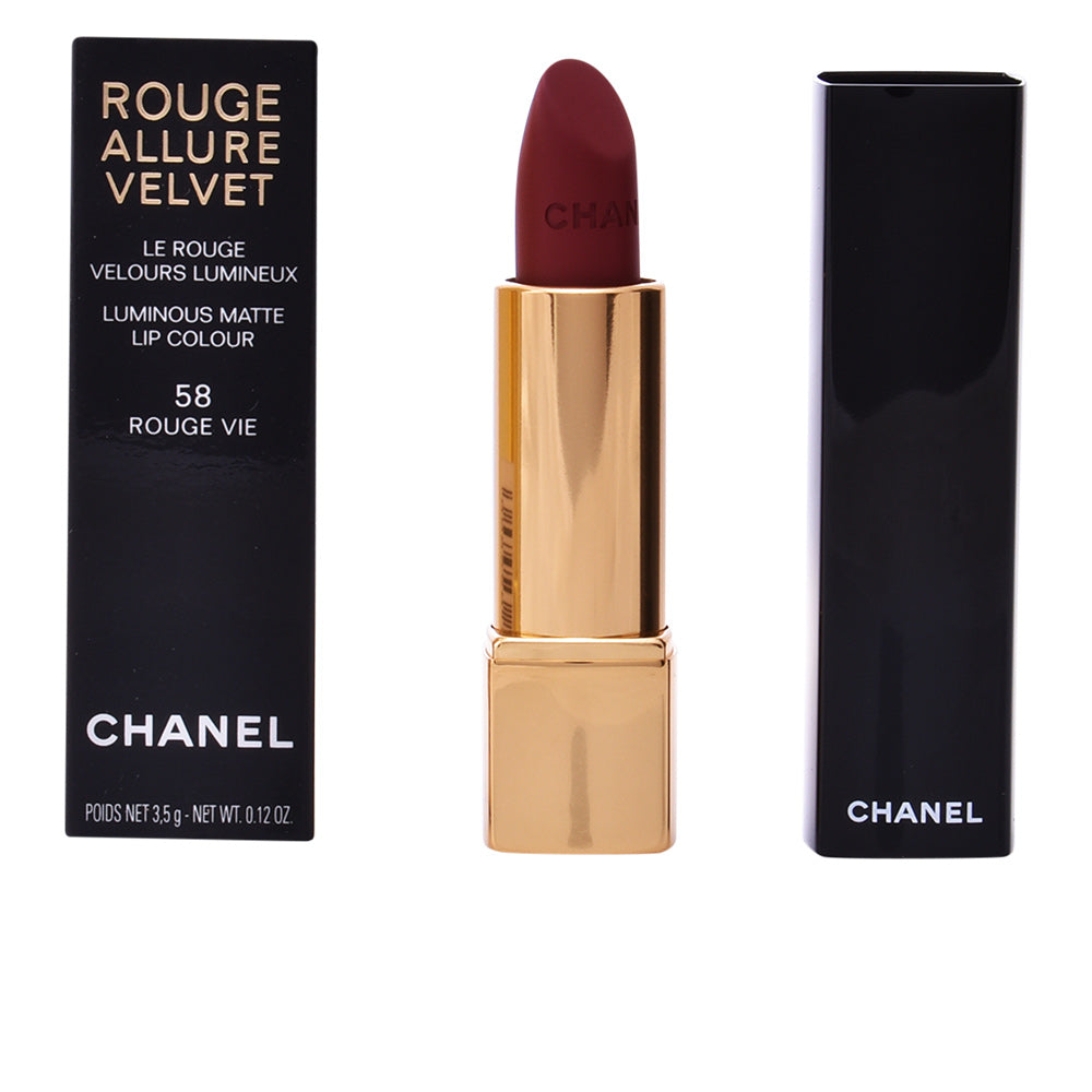 Chanel Beauty Rouge Allure Velvet Luminous Matte Lip Colour-58 Rouge Vie  (Makeup,Lip,Lipstick)