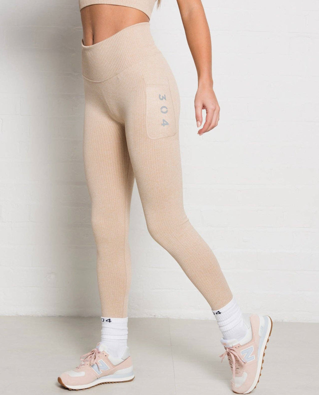 Ribbed Active Athletic Legging Nude-304 Clothing-S-Urbanheer