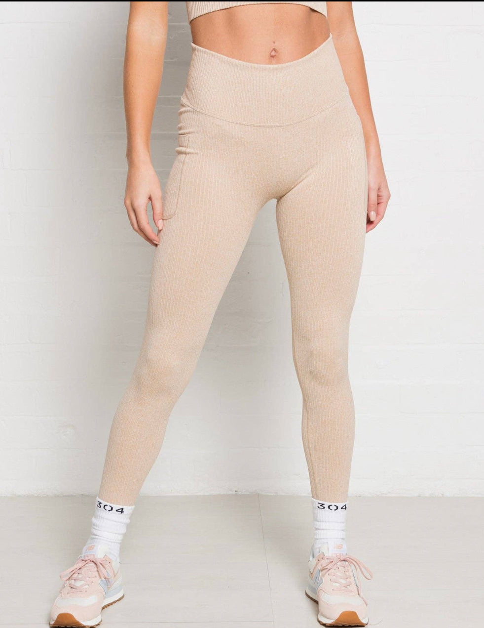 Ribbed Active Athletic Legging Nude-304 Clothing-S-Urbanheer