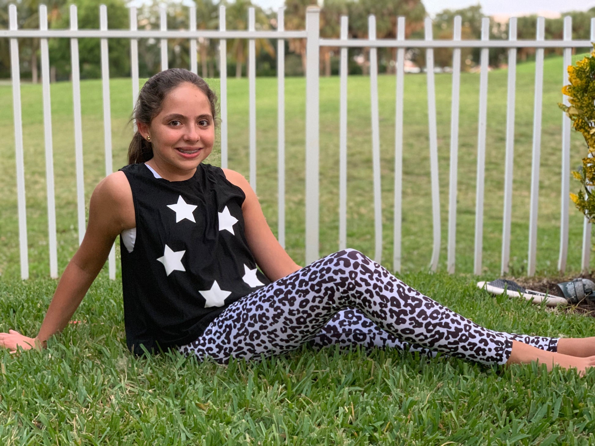 Leopard Black and White Leggings-Fanilu-2-3-Urbanheer