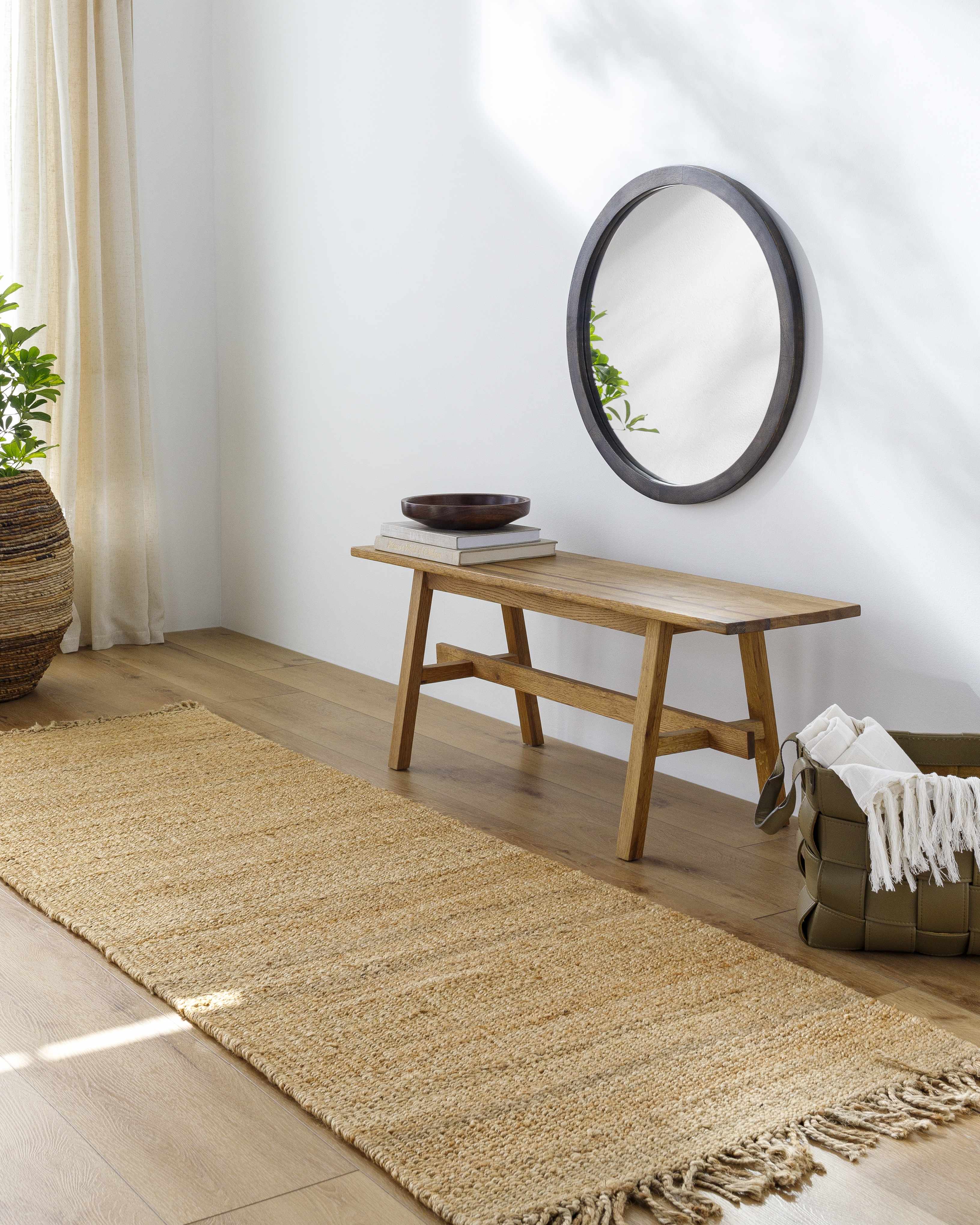 Oaks Jute Rug-Rugs-Hauteloom-2'3" x 4' Rectangle-Urbanheer