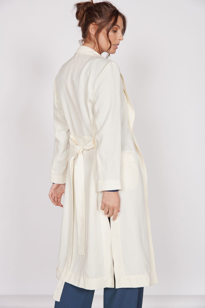Dali Cream Longline Lightweight Coat-Jeetly.com-8-Urbanheer