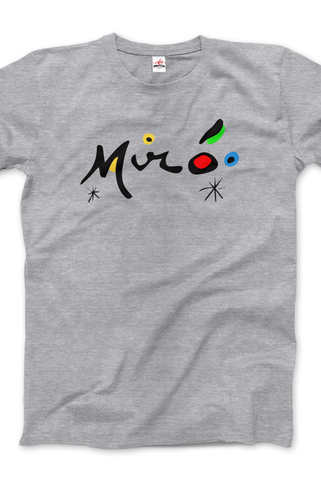 Joan Miro Colorful Signature Artwork T-Shirt-Art-O-Rama Shop-Urbanheer
