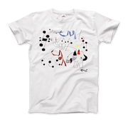 Joan Miro Woman Dreaming Of Escape 1945 Artwork T-Shirt-Art-O-Rama Shop-Men (Unisex)-White-S-Urbanheer