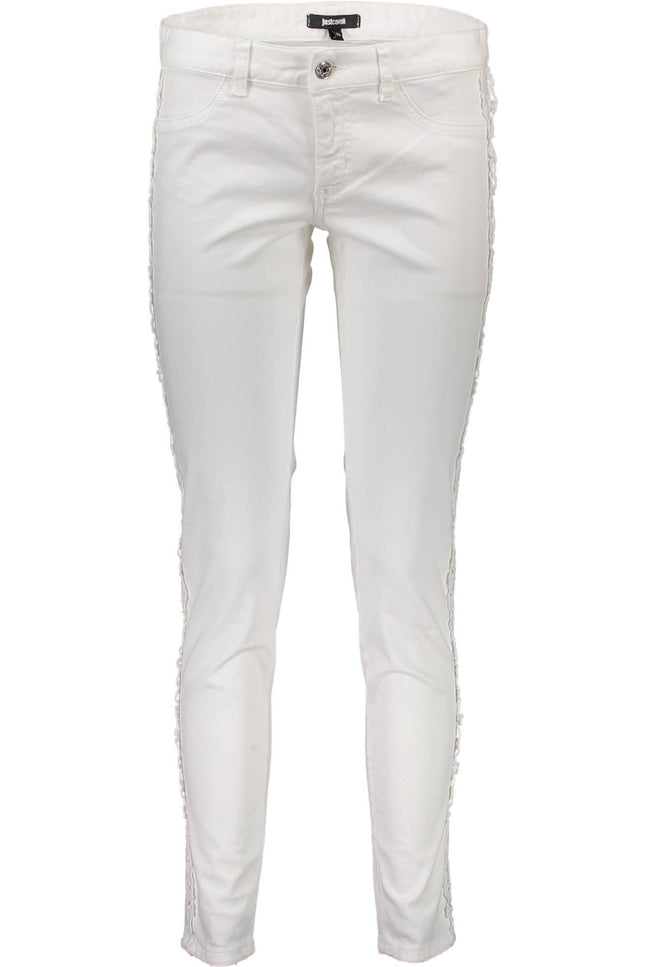 Just Cavalli Women'S White Trousers-Pantaloni-JUST CAVALLI-Urbanheer