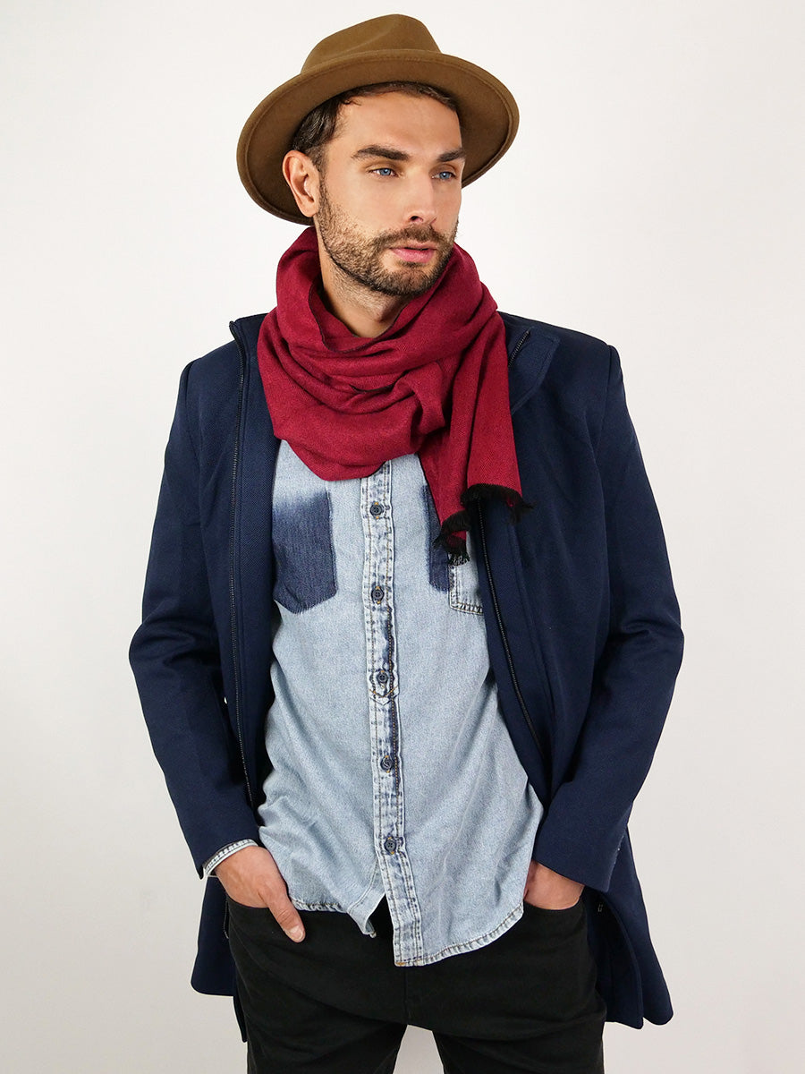 Men's zipper coat Bender navy-UHXE-S-Urbanheer