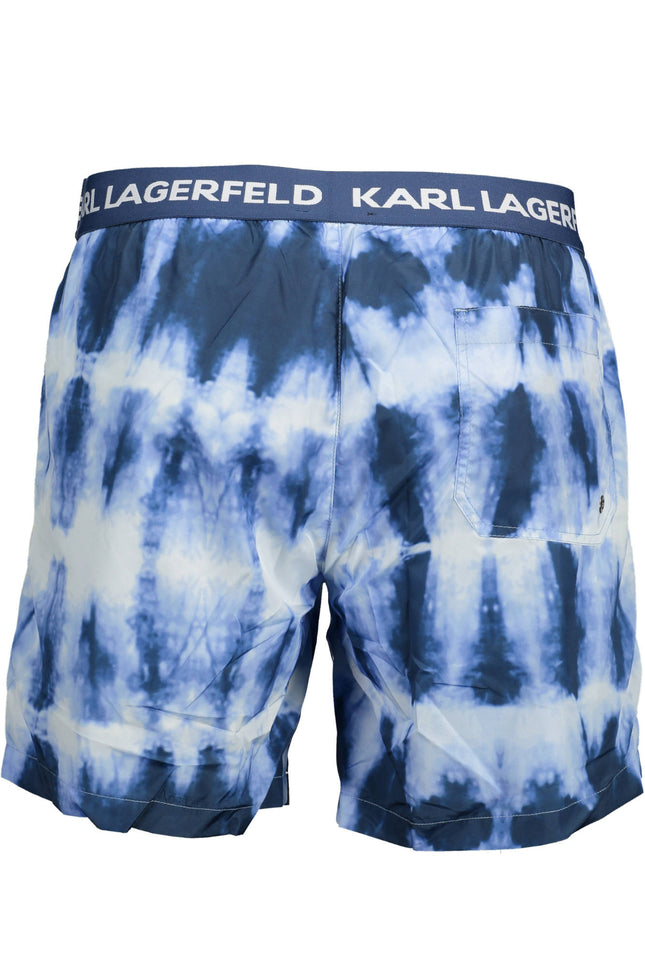 KARL LAGERFELD BEACHWEAR SWIMSUIT PARTS UNDER MAN BLUE