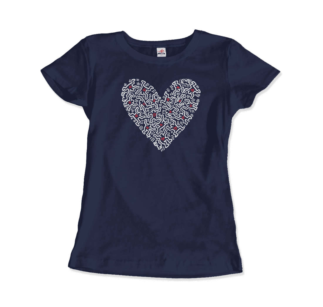 Heart Of Men - Icon Series Street Art T-Shirt-Art-O-Rama Shop-Men (Unisex)-Heather Grey-S-Urbanheer