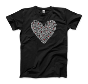 Heart Of Men - Icon Series Street Art T-Shirt-Art-O-Rama Shop-Men (Unisex)-Black-S-Urbanheer