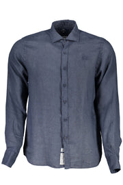 LA MARTINA MEN'S BLUE LONG SLEEVE SHIRT-Clothing - Men-LA MARTINA-BLUE-S-Urbanheer