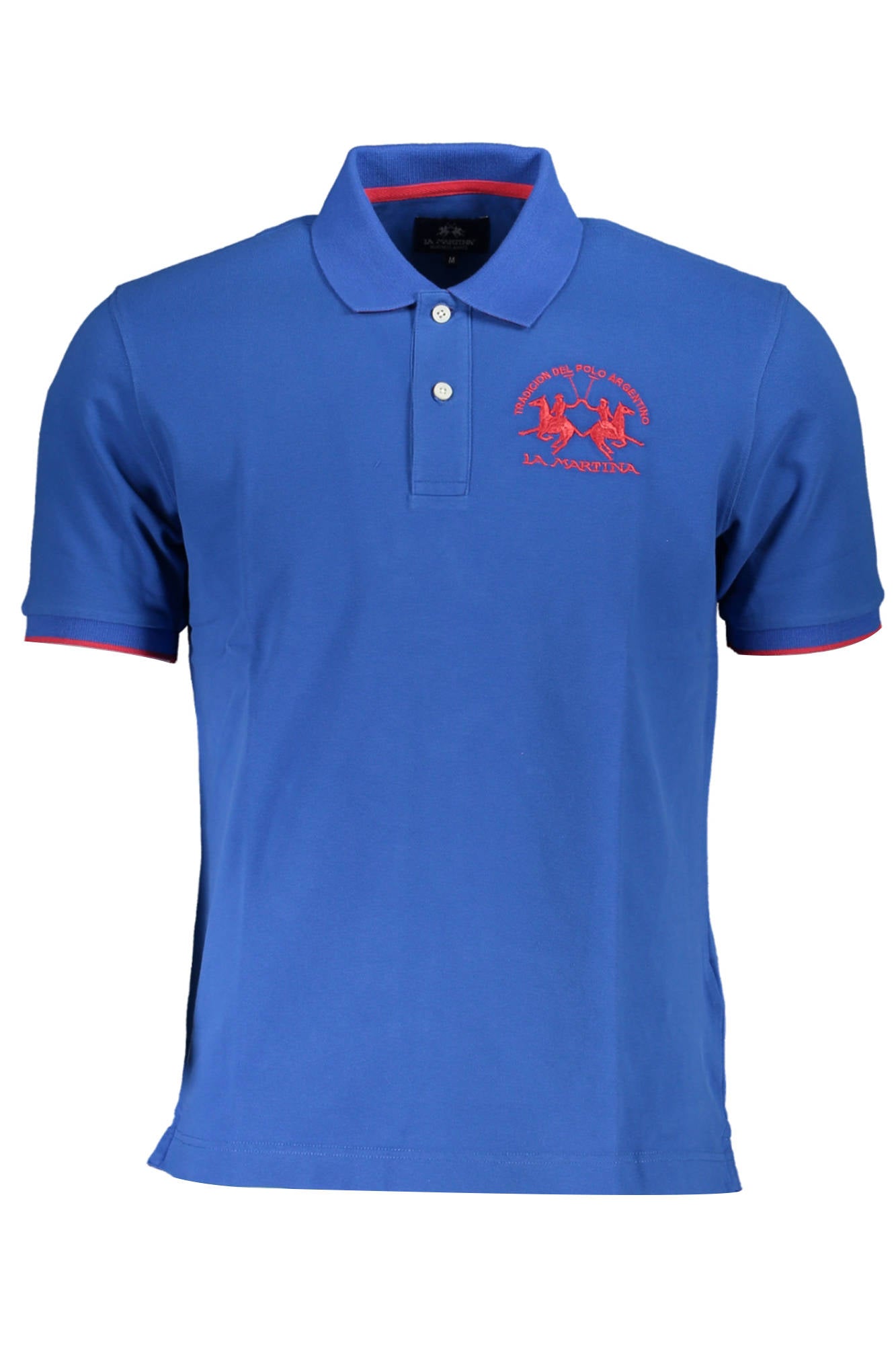 LA MARTINA POLO SHORT SLEEVE MAN BLUE-Clothing - Men-LA MARTINA-BLUE-M-Urbanheer