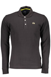 La Martina Polo Long Sleeve Man Black-Clothing - Men-LA MARTINA-BLACK-M-Urbanheer