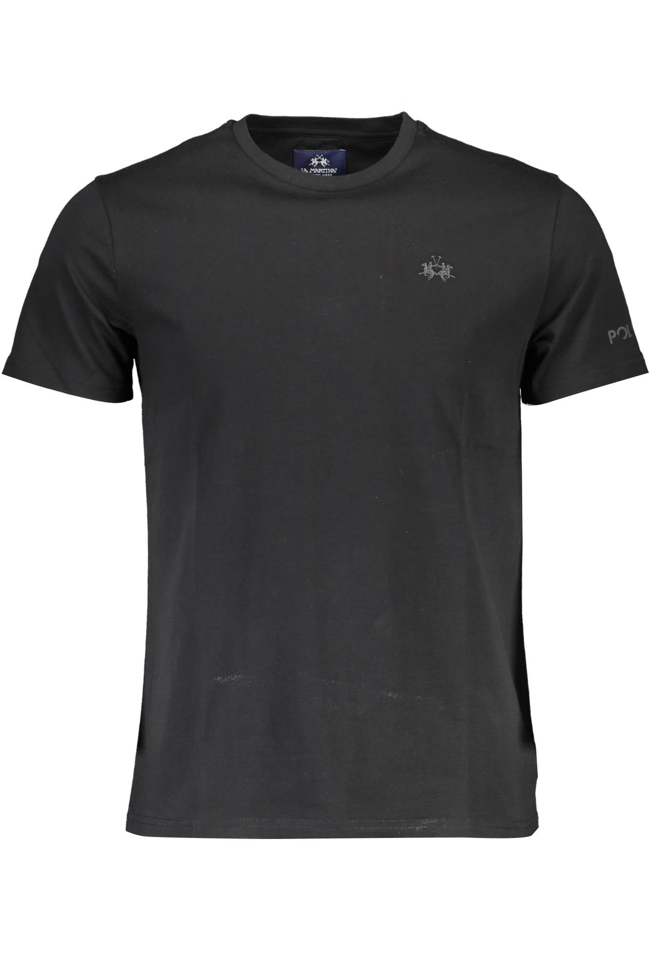 LA MARTINA MEN'S SHORT SLEEVE T-SHIRT BLACK-Clothing - Men-LA MARTINA-BLACK-S-Urbanheer
