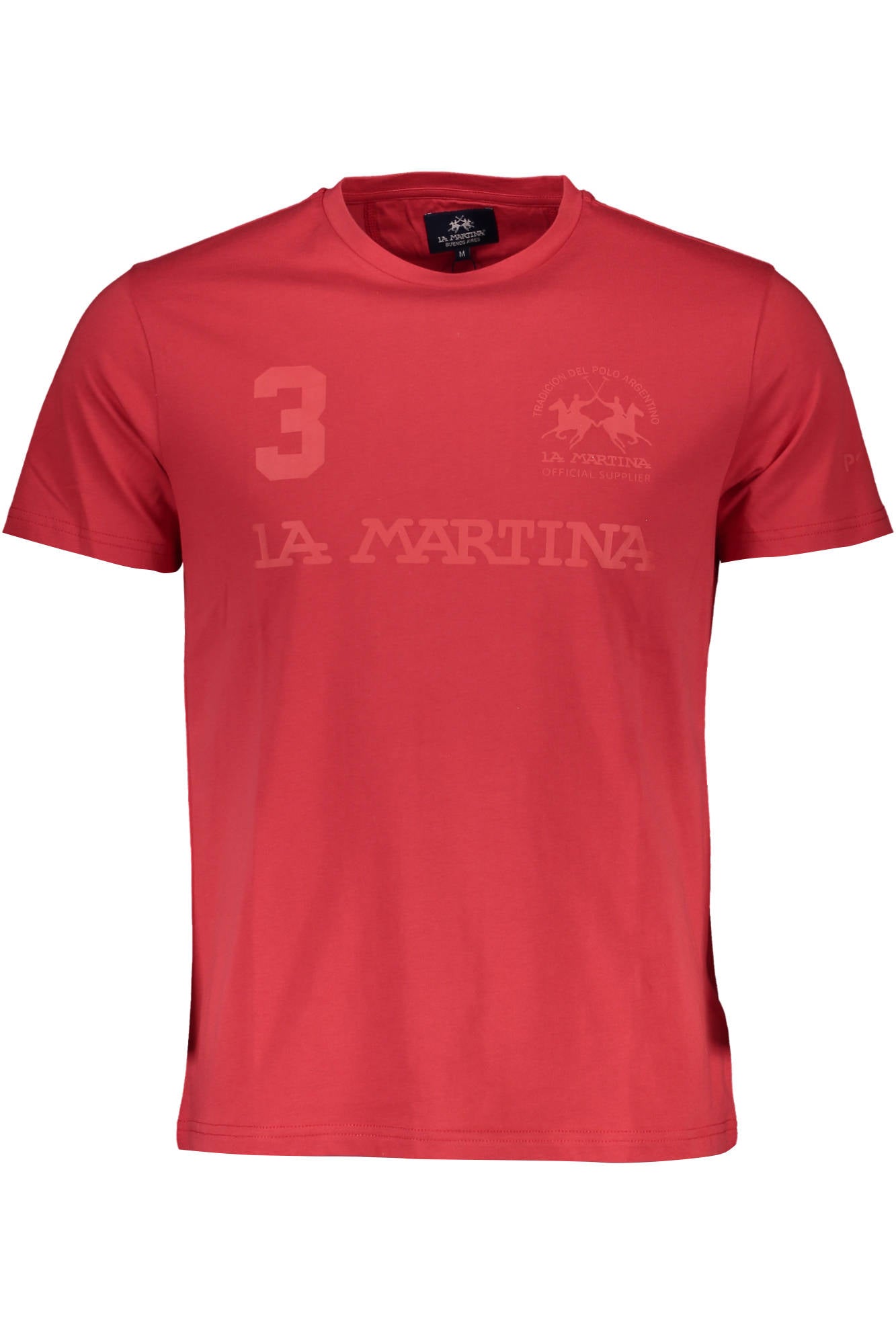 LA MARTINA RED MAN SHORT SLEEVE T-SHIRT-Clothing - Men-LA MARTINA-RED-M-Urbanheer