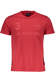 LA MARTINA RED MAN SHORT SLEEVE T-SHIRT-Clothing - Men-LA MARTINA-RED-M-Urbanheer