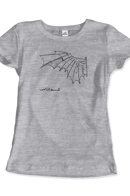 Leonardo Da Vinci, Glider Sketch Artwork T-Shirt