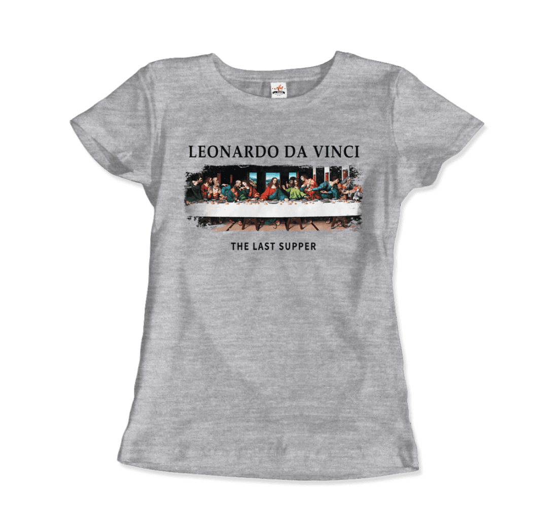 Leonardo Da Vinci - The Last Supper Artwork T-Shirt-Art-O-Rama Shop-Men (Unisex)-City Green-S-Urbanheer