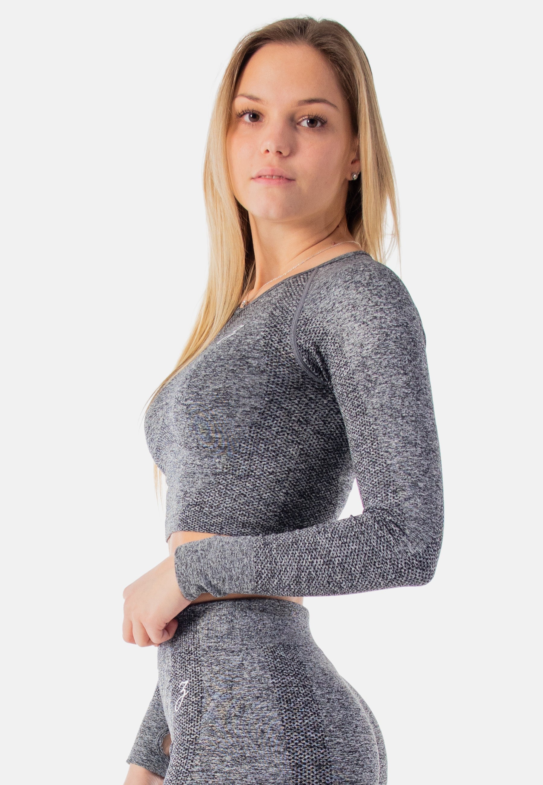 Crop Sleeve Dynamic - grey - Damen-Pear Juniper-Grey-L-Urbanheer