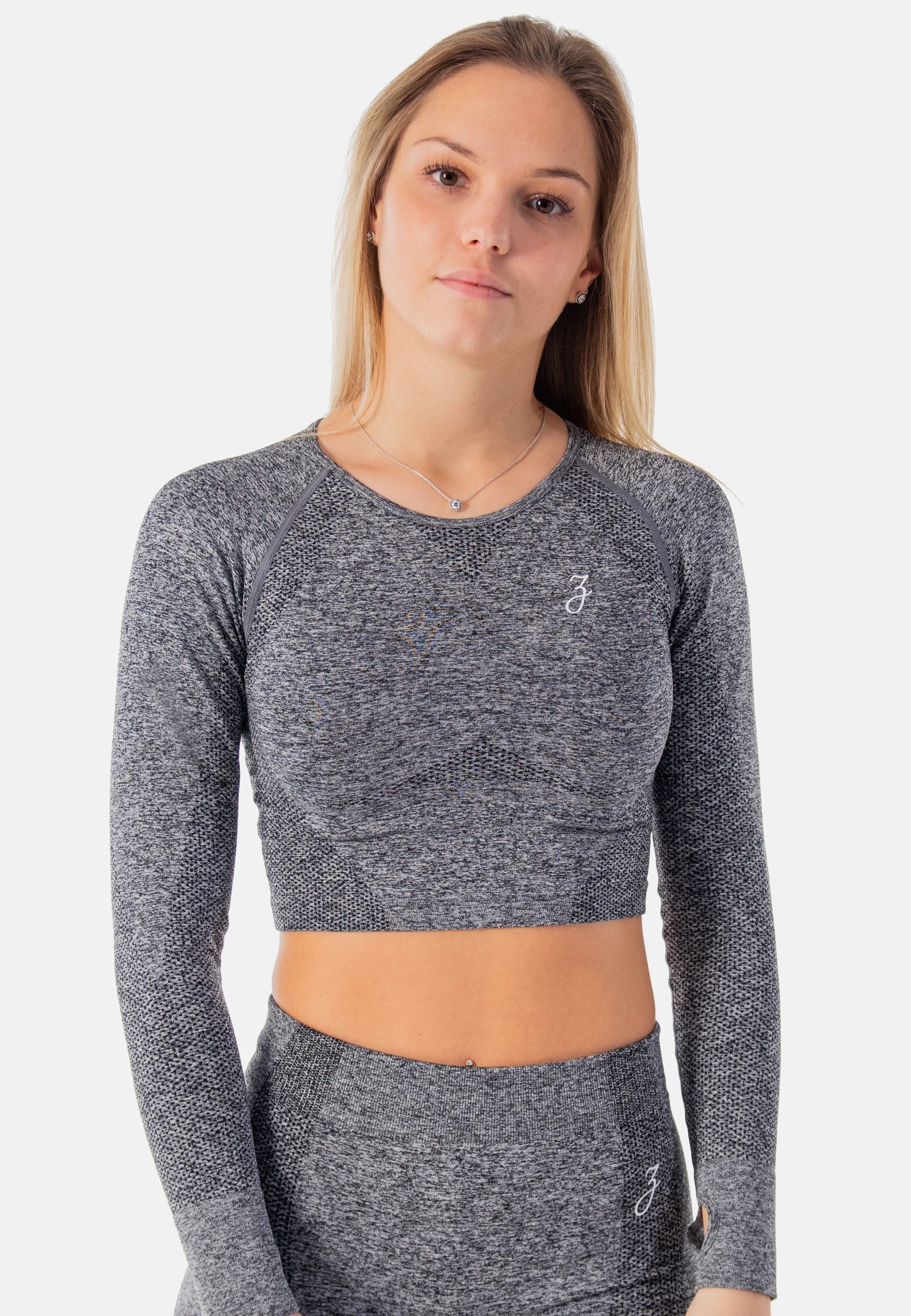 Crop Sleeve Dynamic - grey - Damen-Pear Juniper-Grey-L-Urbanheer