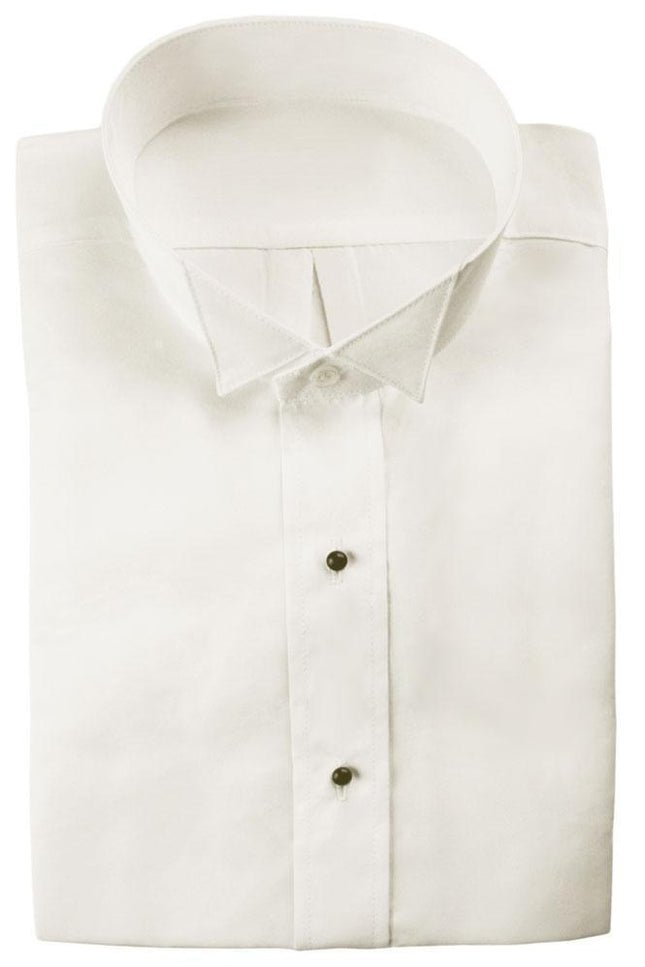 "Lucca" Ivory Wingtip Tuxedo Classic Fit Shirt-Mens Shirts-Tux-USA-XS-30-31-Ivory-Urbanheer