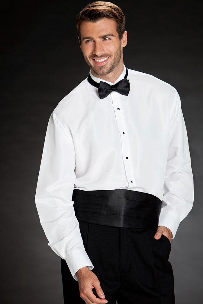 "Lucca" White Wingtip Tuxedo Classic Fit Shirt-Mens Shirts-Tux-USA-XS-30-31-White-Urbanheer