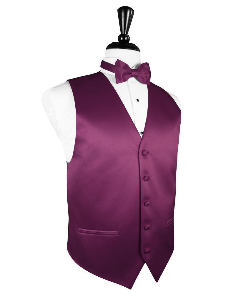 Luxury Satin Tuxedo Vest 5-Mens Vest-Tux-USA-XS-Sangria-Urbanheer