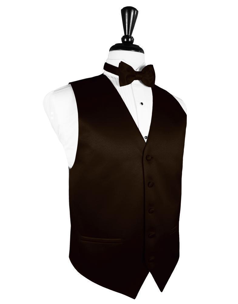 Luxury Satin Tuxedo Vest 5-Mens Vest-Tux-USA-XS-Truffle-Urbanheer